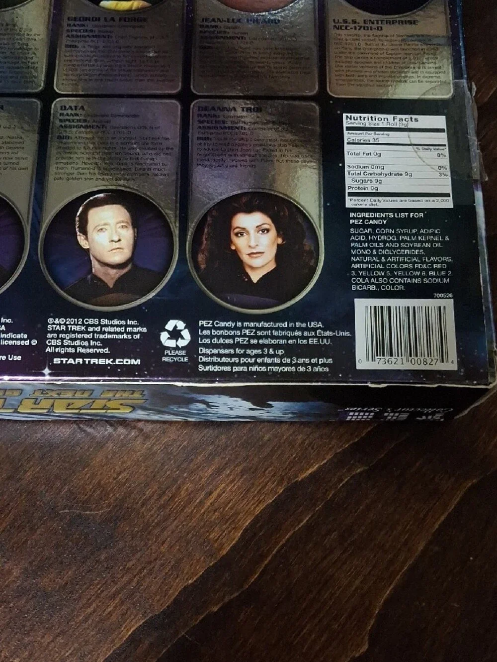 Star Trek The Next Generation 25th Anniversary PEZ Dispenser Set - Multicolor